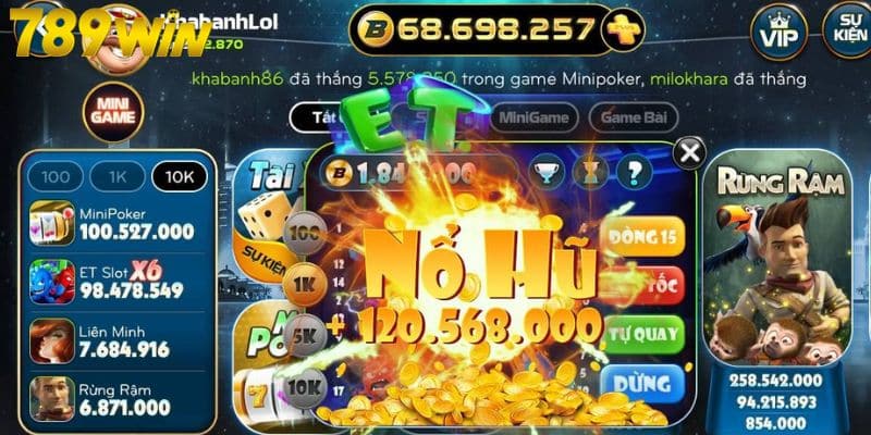 Game tài xỉu nổ hũ ẩn chứa nhiều phần quà cho thành viên 